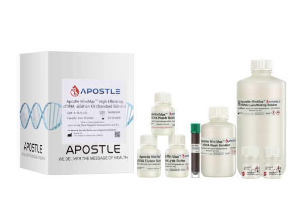 Apostle MiniMax High Efficiency Cell-Free DNA Isolation Kit (5mL x 50 preps, Standard Edition) 