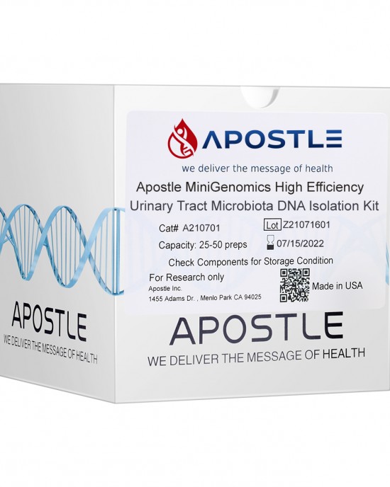 Apostle MiniGenomics High Efficiency Urinary Tract Microbiota DNA Isolation Kit (400uL x 50 preps)